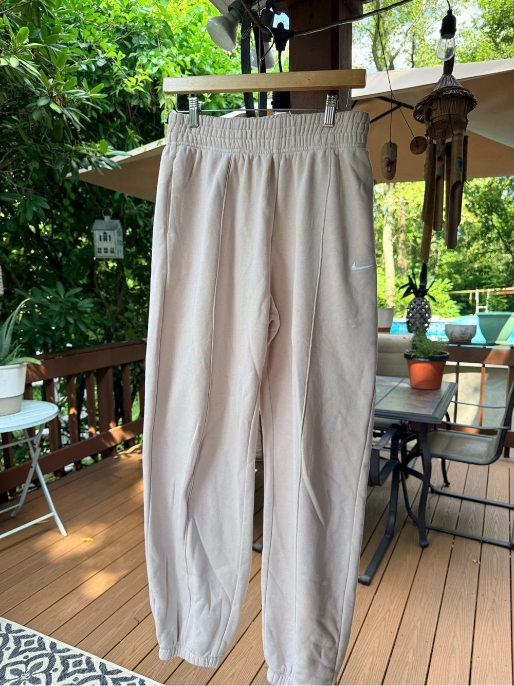 Nike Women's Light Beige High-Waist Joggers
